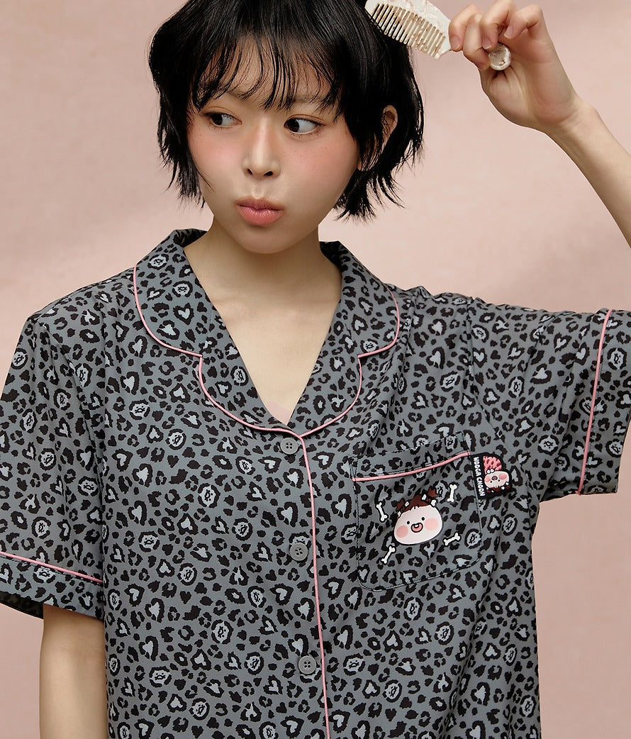 [KAKAO FRIENDS]Cave Age Pajama Collection Leopard Apeach