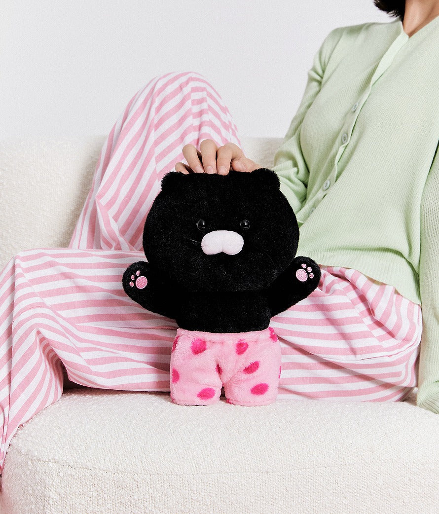 [KAKAO FRIENDS] Black Chunsik Standing Baby Pillow