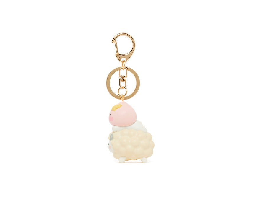 [KAKAO FRIENDS] Little Apeach & Baby Sheep Figure Keyring