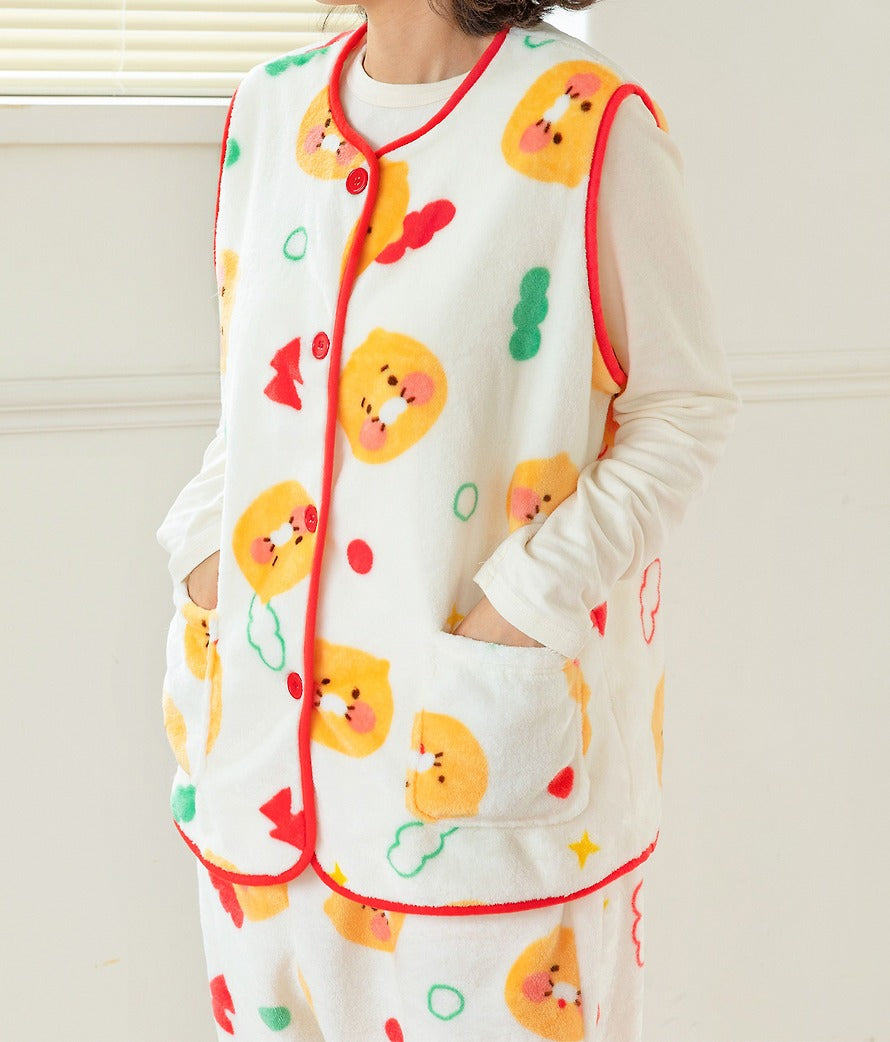 [KAKAO FRIENDS] Cozy Sleeveless Vest Chunsik/Ryan