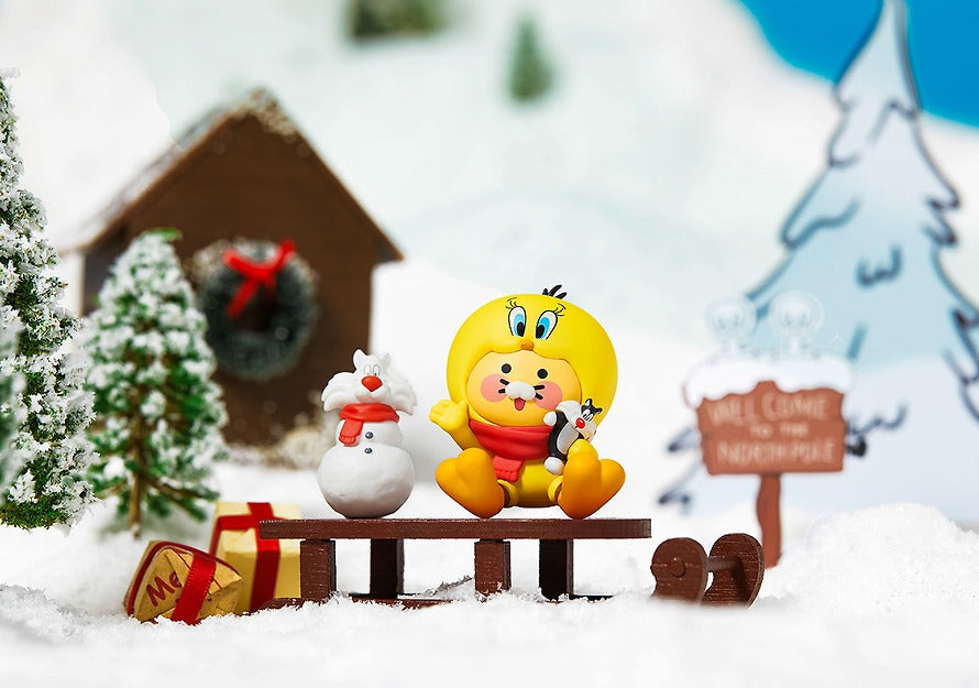 [KAKAO FRIENDS] Looney Tunes X Friends Car Air Freshener & Figure Set Baby Chunsik