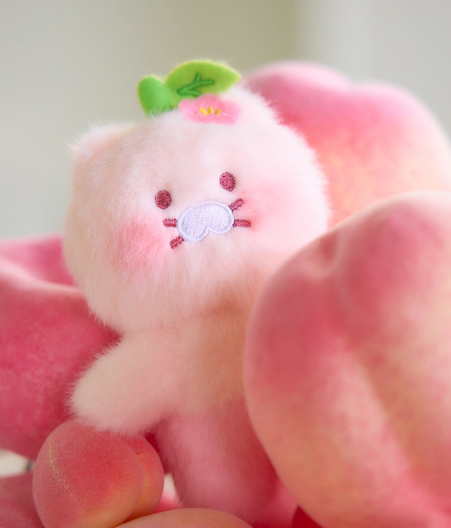 [KAKAO FRIENDS] Peach Plush Keyring Set Apeach and Chunshik