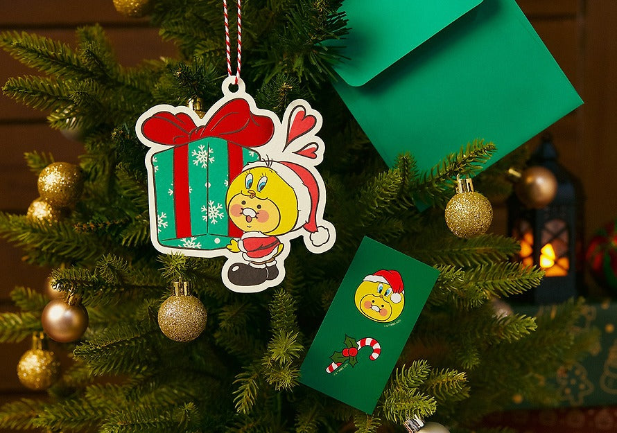 [KAKAO FRIENDS] Looney Tunes X Friends Christmas Ornament Card Baby Chunsik