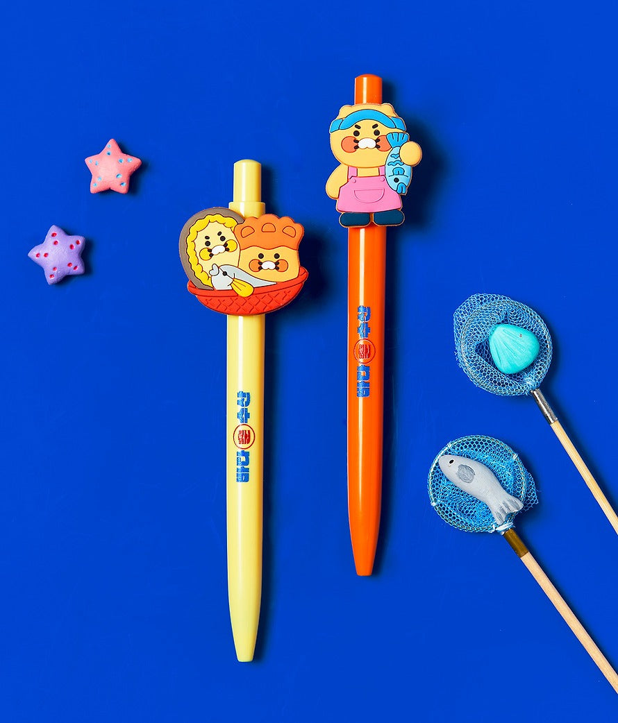 [KAKAO FRIENDS]Choonsik Character Gel Pen Set 2 Pack Cute Writing Pens Stationery