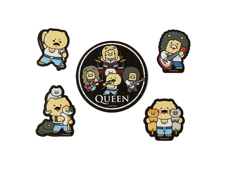 [KAKAO FRIENDS] QUEEN x Kakao Friends Deco Sticker Pack Chunshik