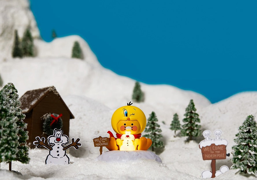 [KAKAO FRIENDS]Looney Tunes X Friends Tweety Snowman Light  Baby Chunsik Edition