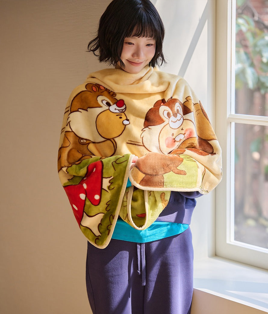 [KAKAO FRIENDS]Disney Chip 'n Dale X Kakao Friends Ryan & Chunshik Knee Blanket