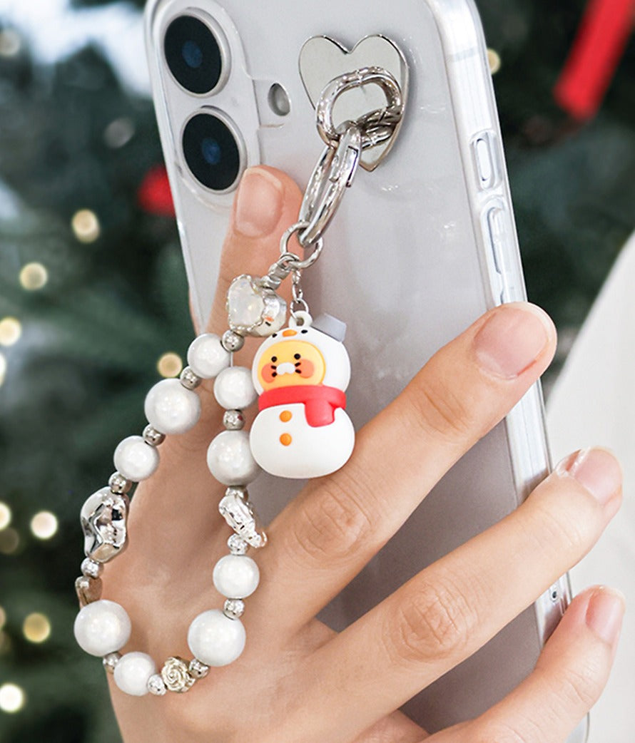 [KAKAO FRIENDS] Chunshik Winter Figure Beaded Phone Strap