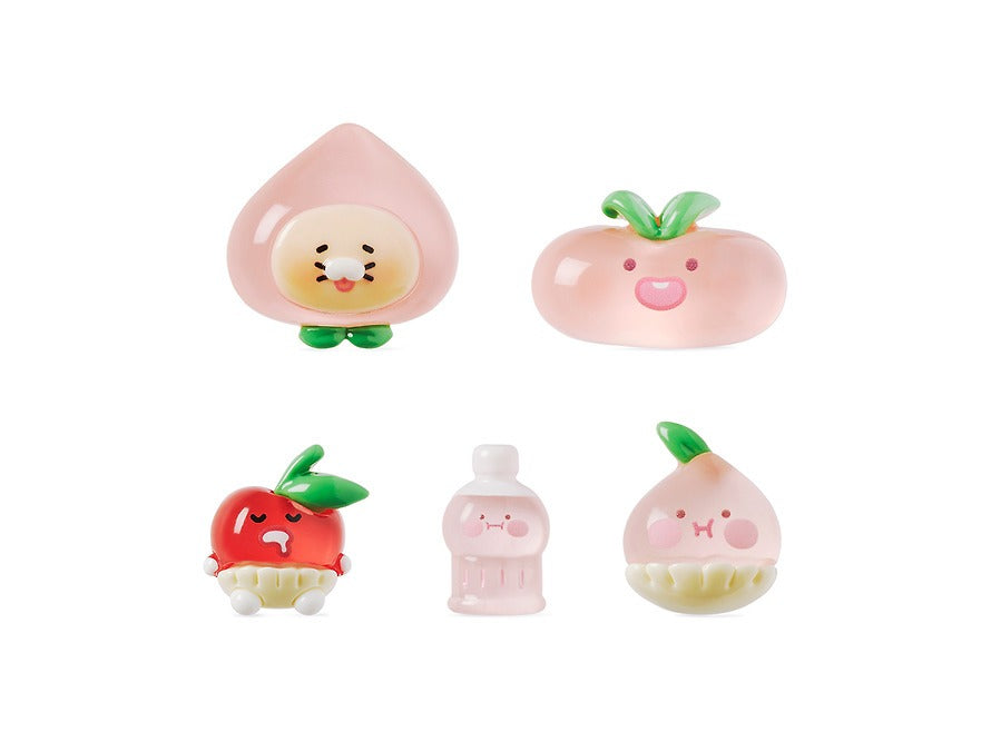 [KAKAO FRIENDS] Peach Hair Accessory Set Clips and Bands Apeach