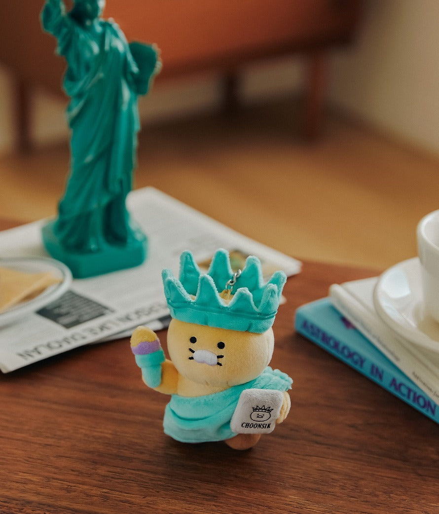 [KAKAO FRIENDS]Chunshik World Tour Plush Keyring Collection Global Series