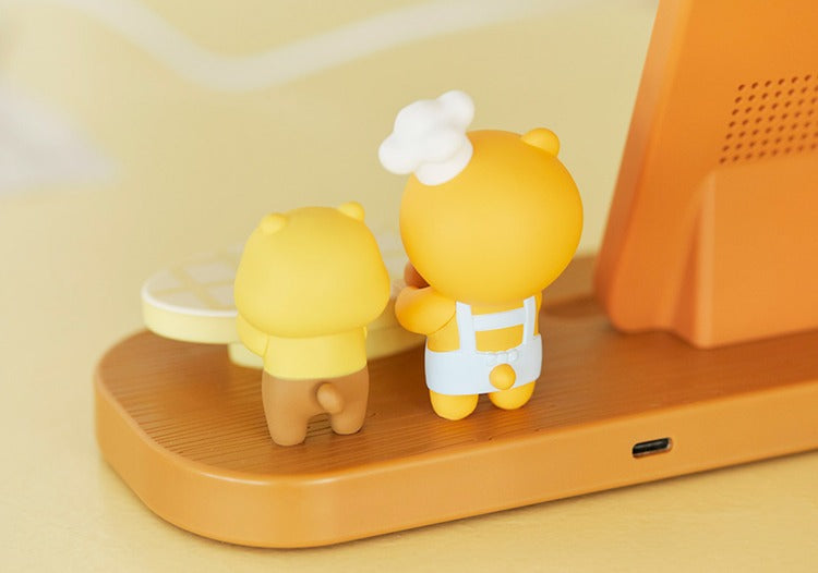 [KAKAO FRIENDS] 2 in 1 Wireless Charging Stand Bakery Ryan & Chunsik