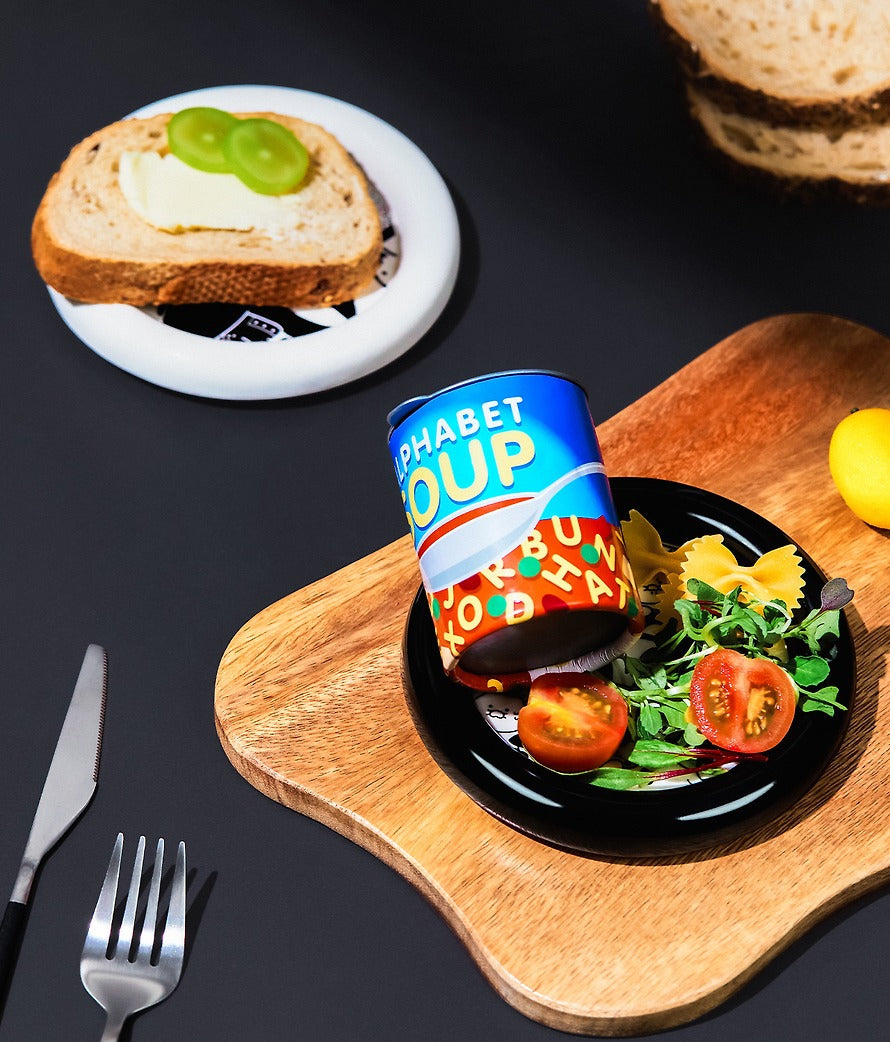 [KAKAO FRIENDS]Black and White Chef Plate Set (2 Pieces)