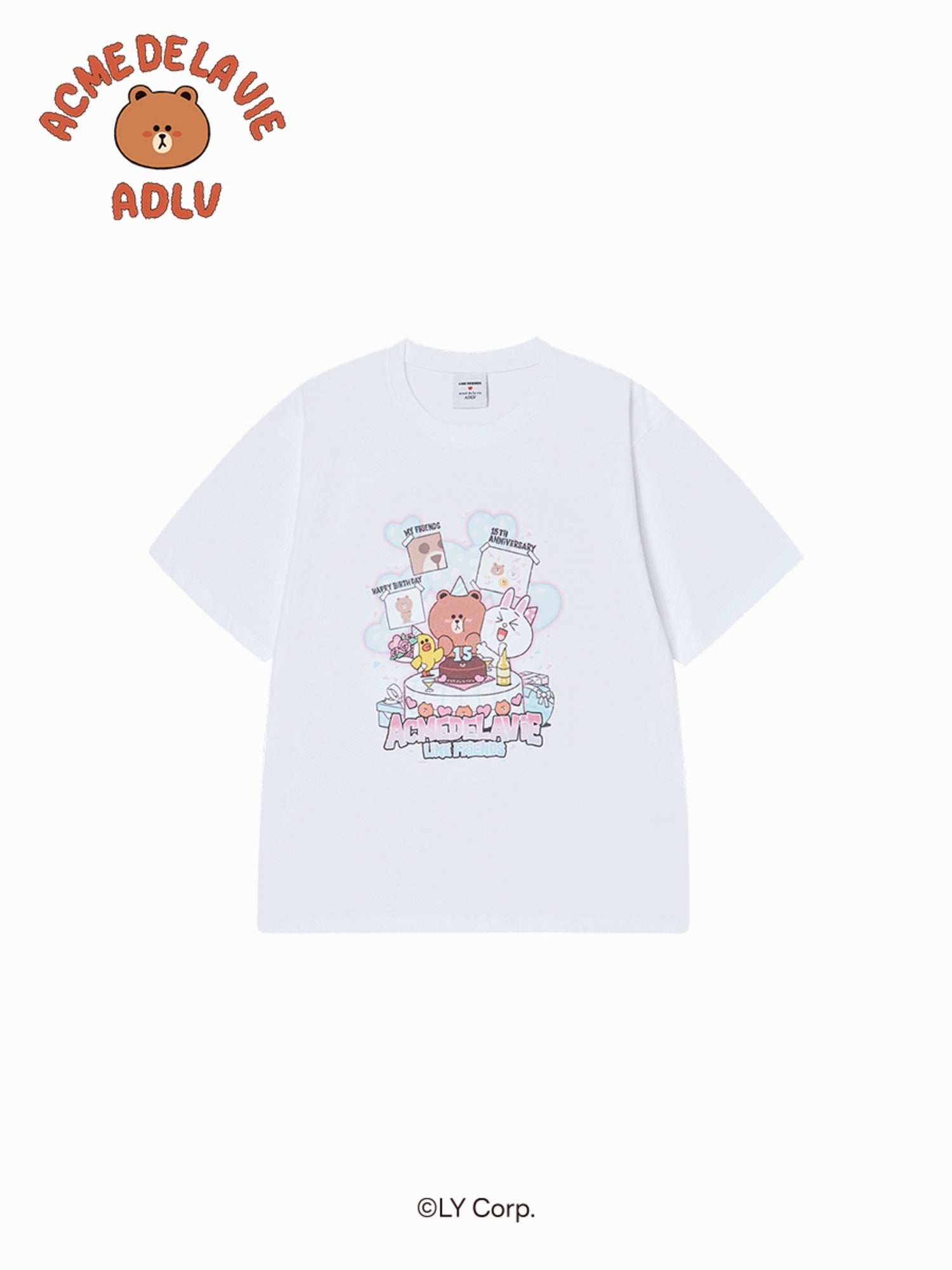 [LINE FRIEND]15TH PARTY LINE FRIENDS SHORT SLEEVE T-SHIRT