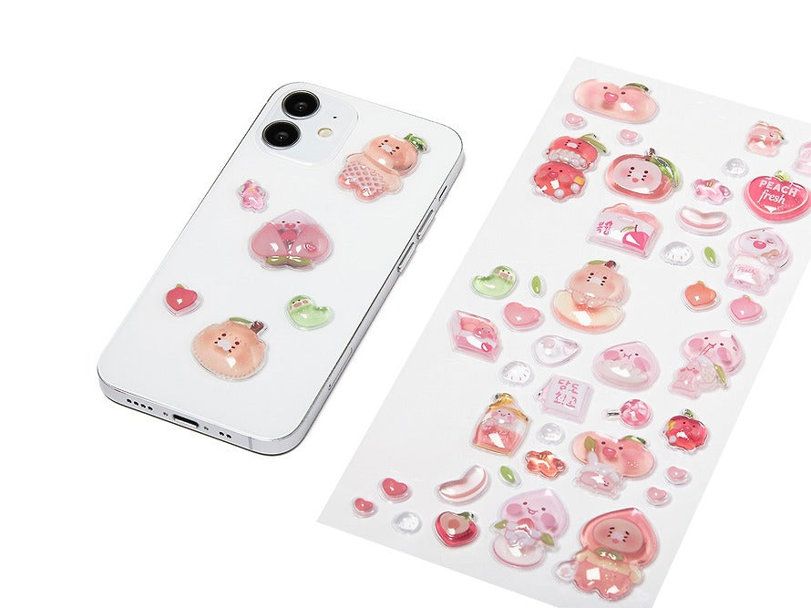 [KAKAO FRIENDS] Peach Deco Sticker Sheet Apeach