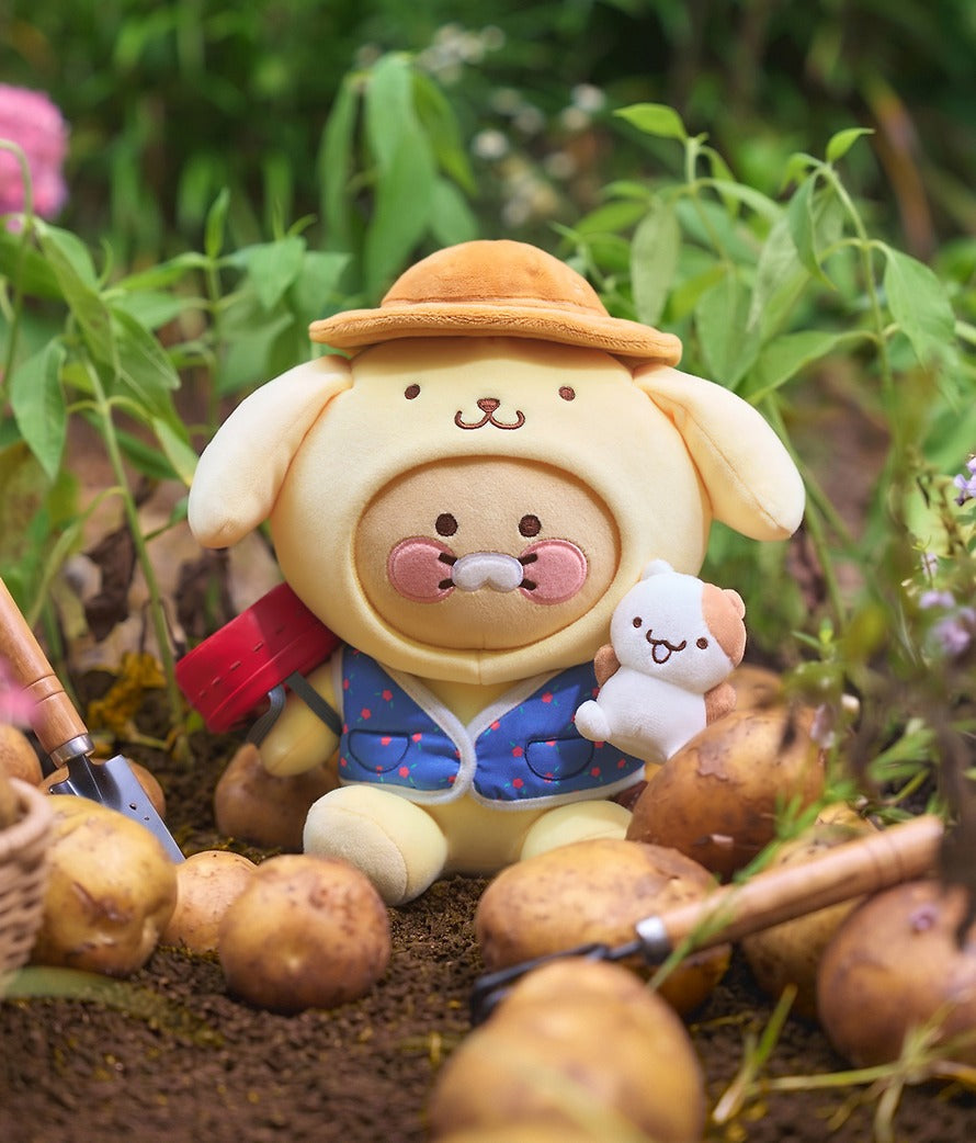 [KAKAO FRIENDS] Pompompurin x Kakao Friends Chunshik Medium Plush Doll