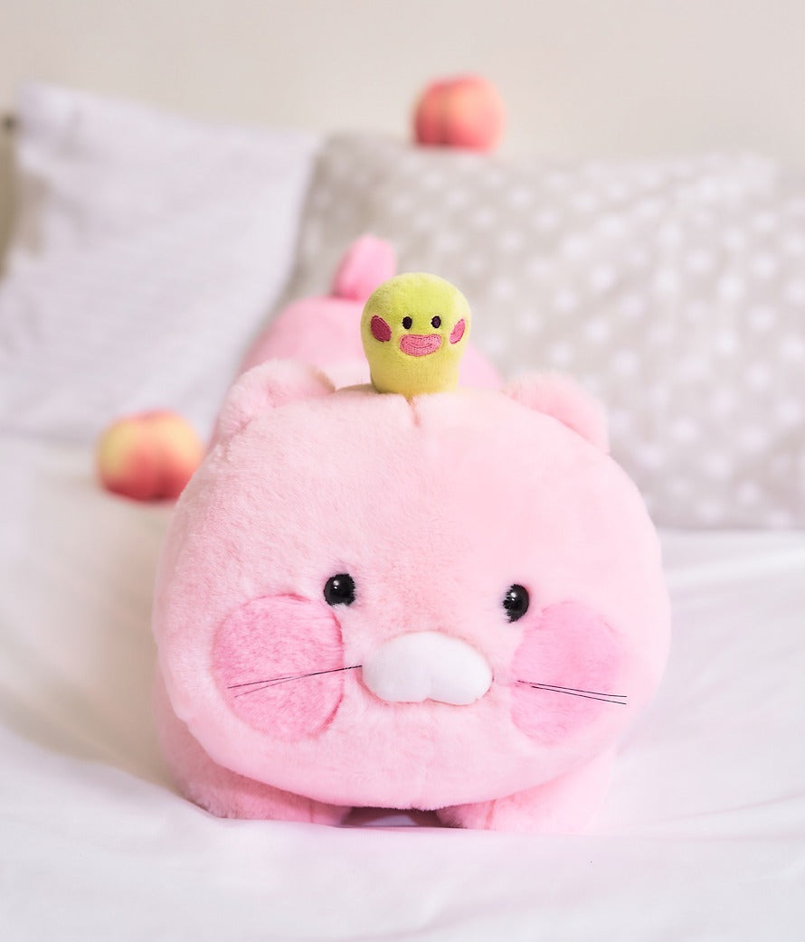 [KAKAO FRIENDS] Peach Long Body Pillow Plush Chunshik Cushion