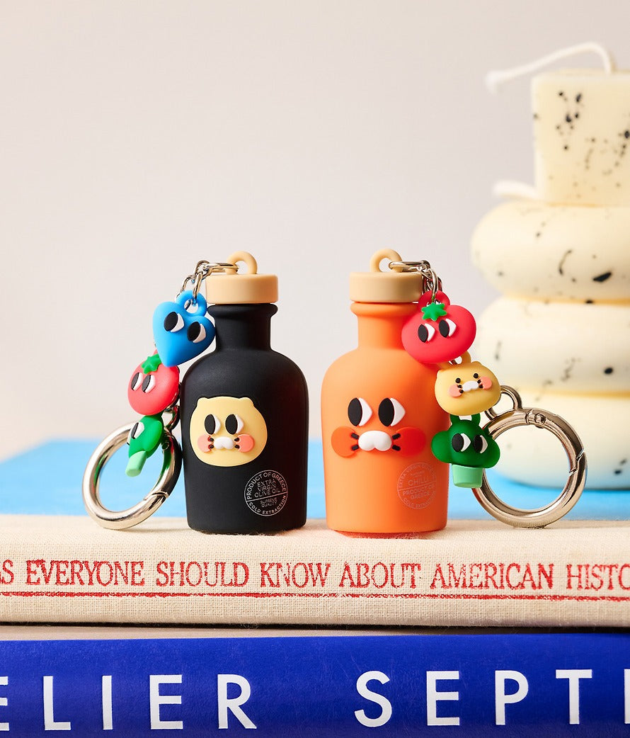 [KAKAO FRIENDS]I.A.I.A.I Friends Olive Oil Bottle Figure Keyring
