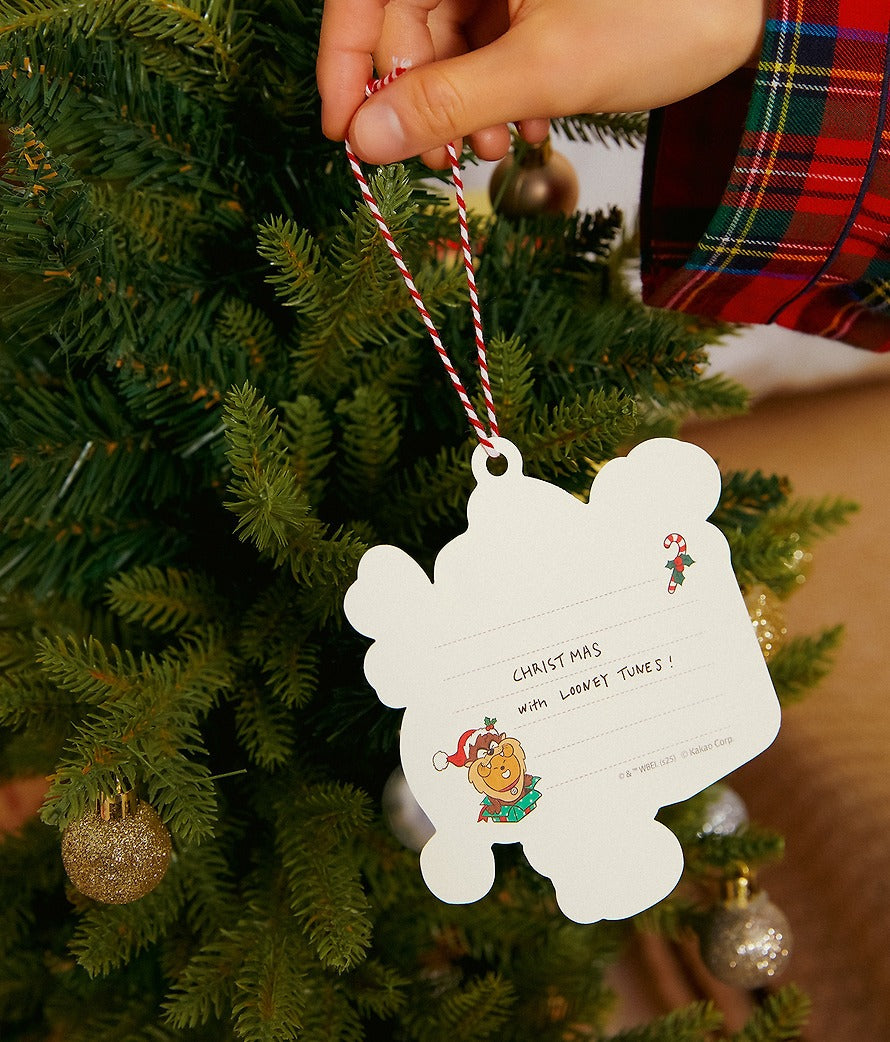 [KAKAO FRIENDS] Looney Tunes X Friends Christmas Ornament Card Baby Chunsik