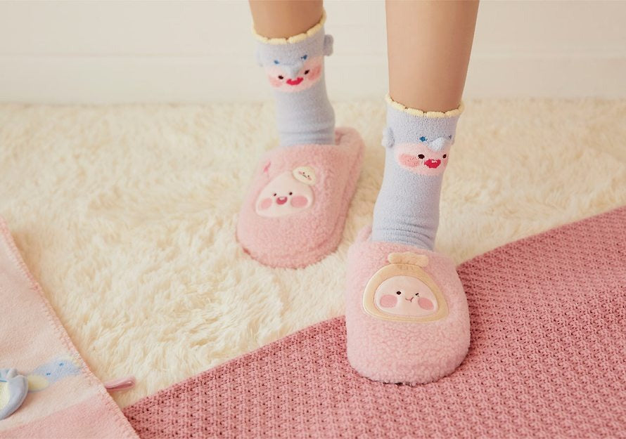 [KAKAO FRIENDS] Cozy Slippers Little Apeach / Little Ryan