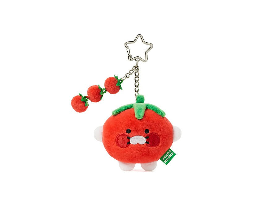 [KAKAO FRIENDS] Chunsik Tomato Keyring Plush Doll Chundorak Series