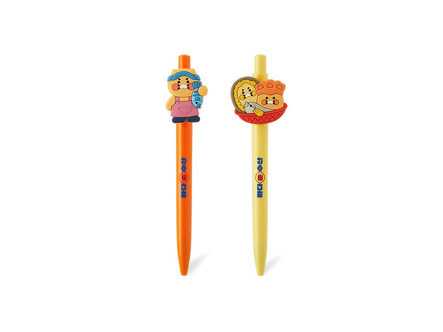 [KAKAO FRIENDS]Choonsik Character Gel Pen Set 2 Pack Cute Writing Pens Stationery