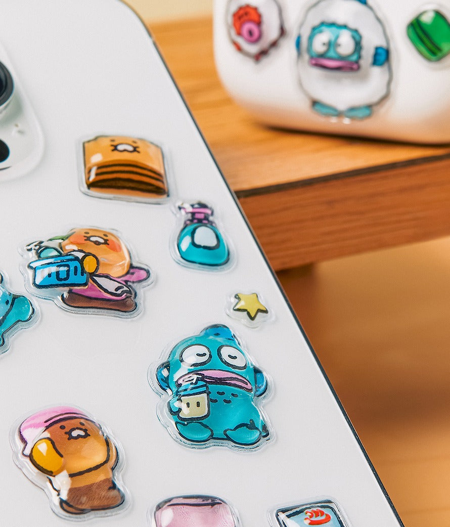 [KAKAO FRIENDS] × Hangyodon Large Sticker Sheet (Bath Scene Ver.)