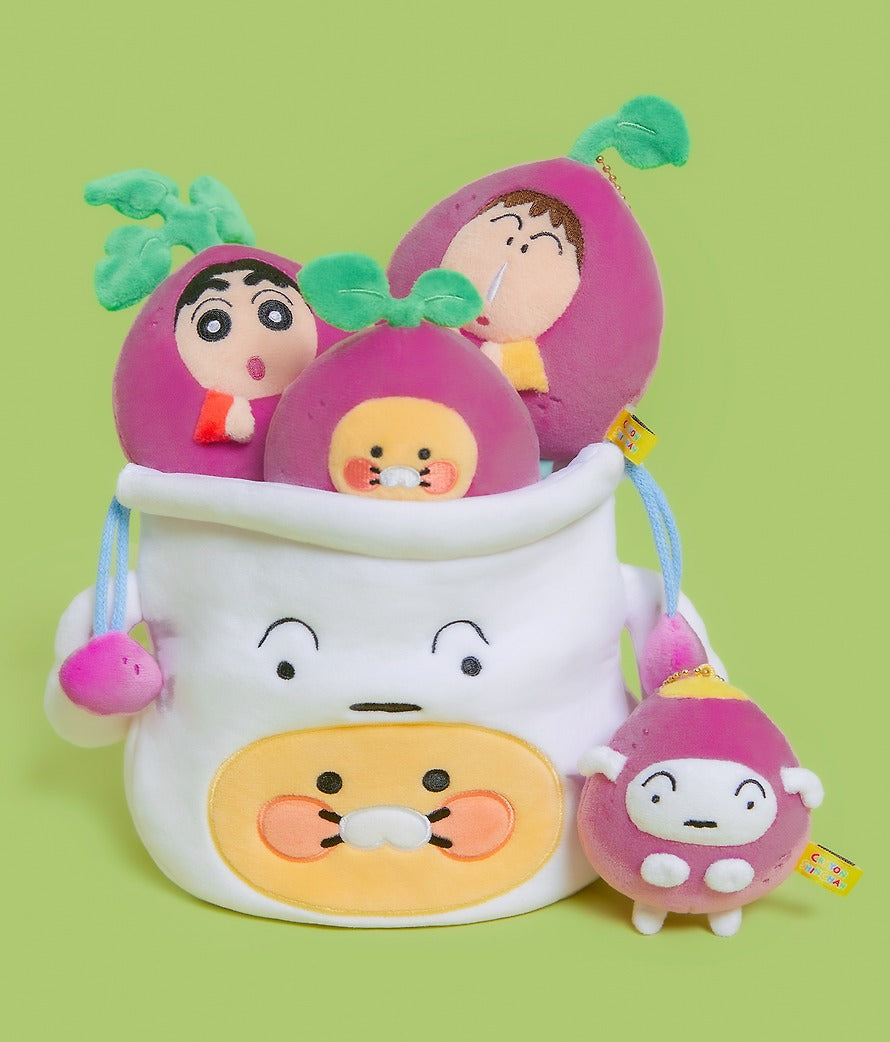 [KAKAO FRIENDS]Crayon Shin-chan x Kakao Friends Chunshik Shiro Face Pouch