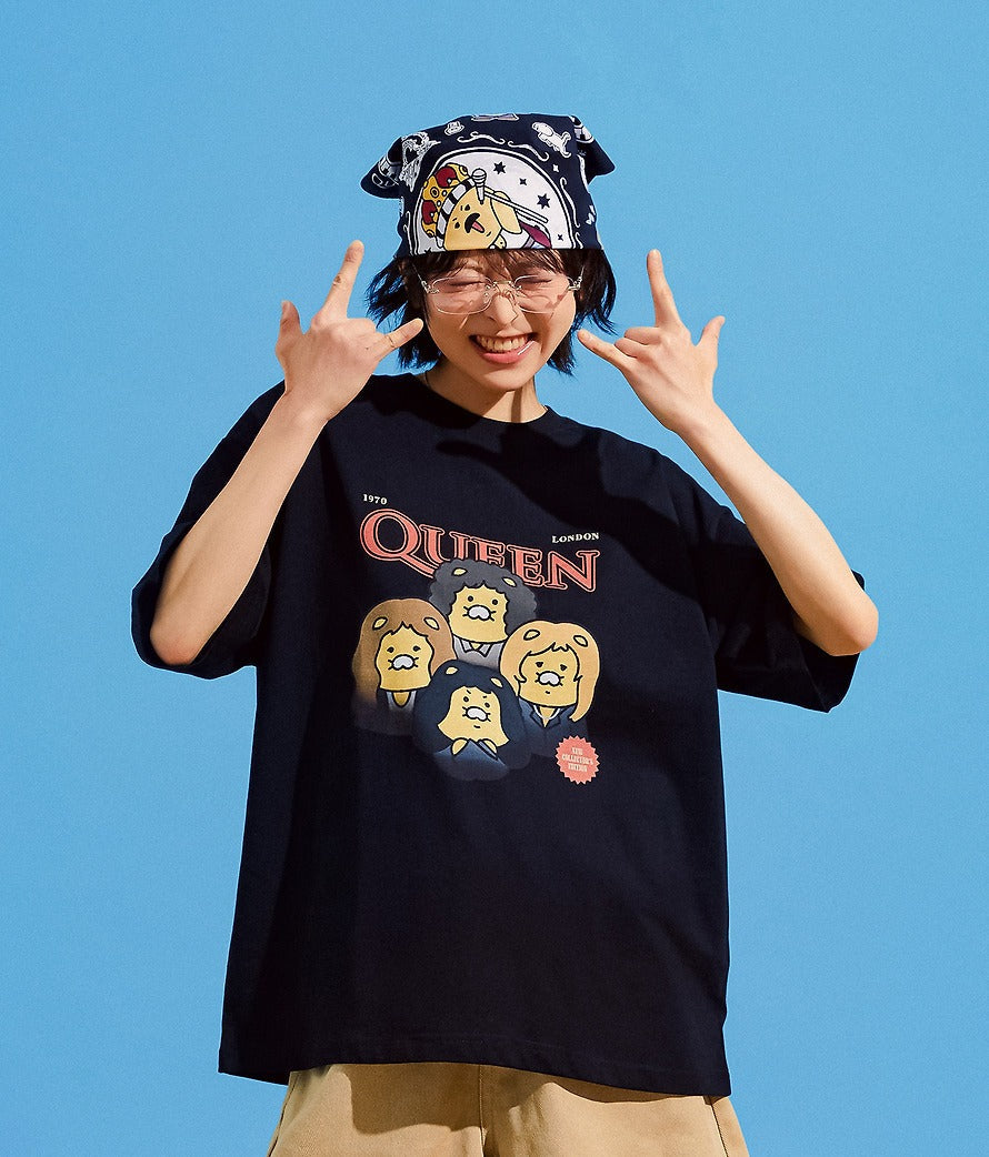 [KAKAO FRIENDS] QUEEN x Kakao Friends T-Shirt  Chunshik