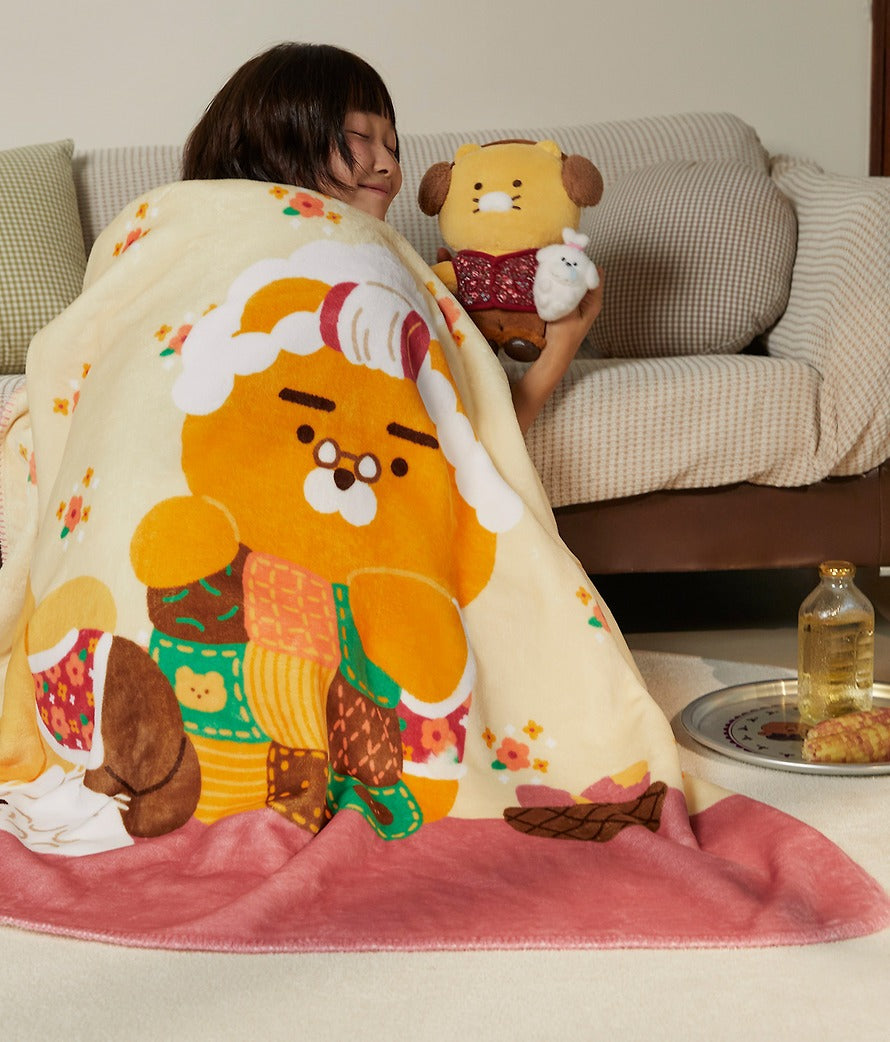 [KAKAO FRIENDS] Countryside Large Fleece Blanket_Friends