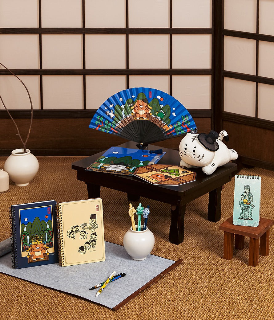 [KAKAO FRIENDS]Korean Traditional Folding Fan Chunshik