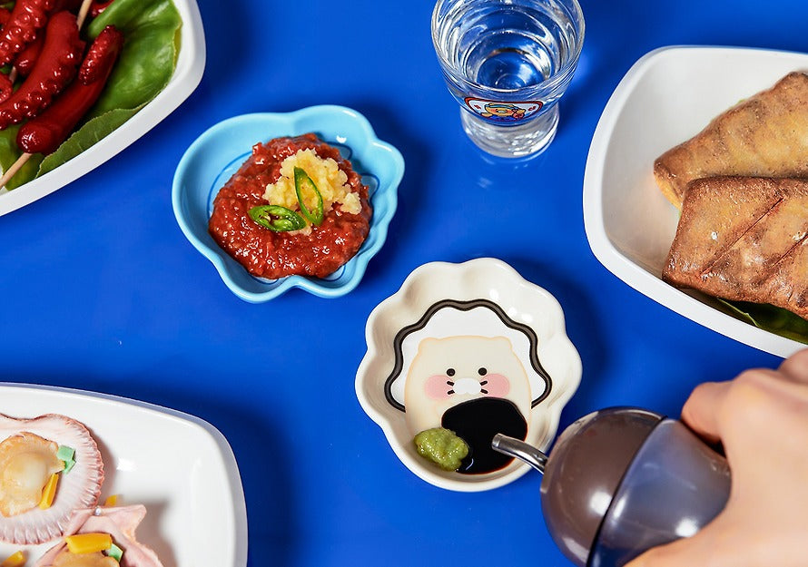 [KAKAO FRIENDS]Choonsik Seafood Sauce Bowl Set 2 Pieces Cute Character Dish