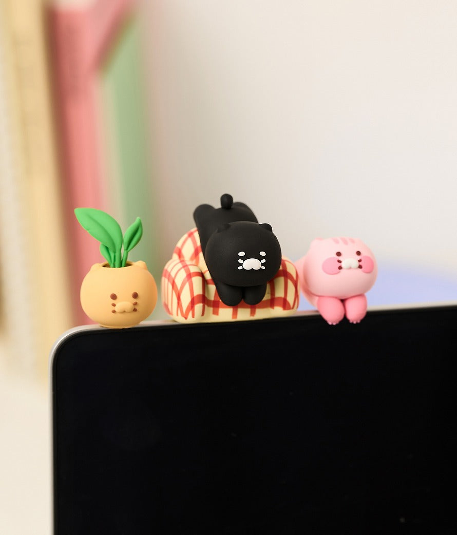 [KAKAO FRIENDS]Black Chunsik Desk Figure Set