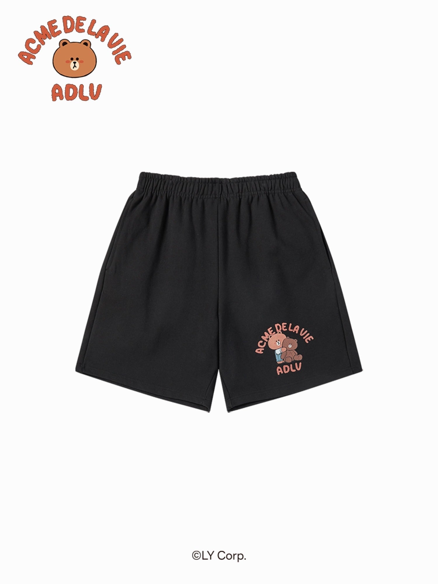 [LINE FRIEND]BEAR DOLL HUG BROWN LINE FRIENDS SHORT PANTS