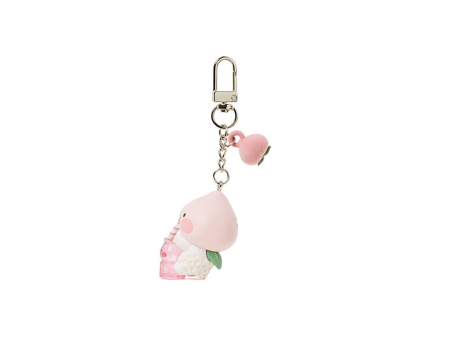 [KAKAO FRIENDS] Peach Figure Keyring Set Apeach Peach and Juice