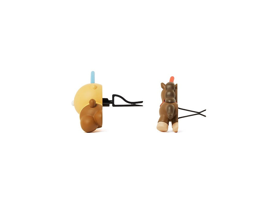 [KAKAO FRIENDS] Chunsik Lucky Pony Day Car Air Freshener and Keyring Set