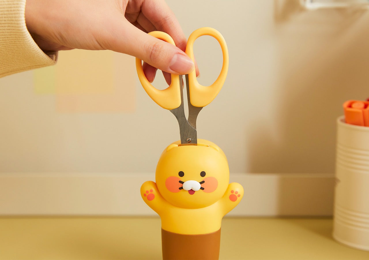 [KAKAO FRIENDS]  Chunsik Scissor Holder with Safety Cap