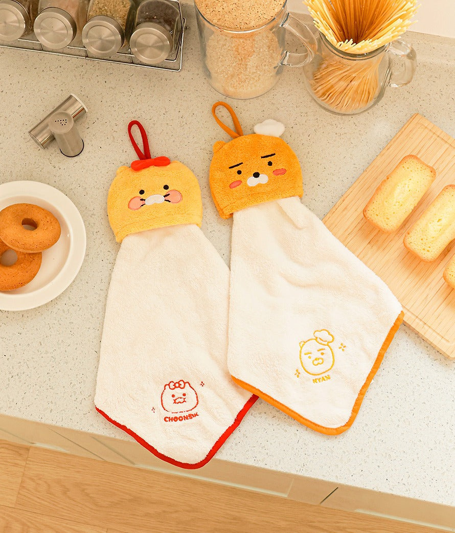 [KAKAO FRIENDS]Ryan and Choonsik Kitchen Hand Towel Set 2 Pieces
