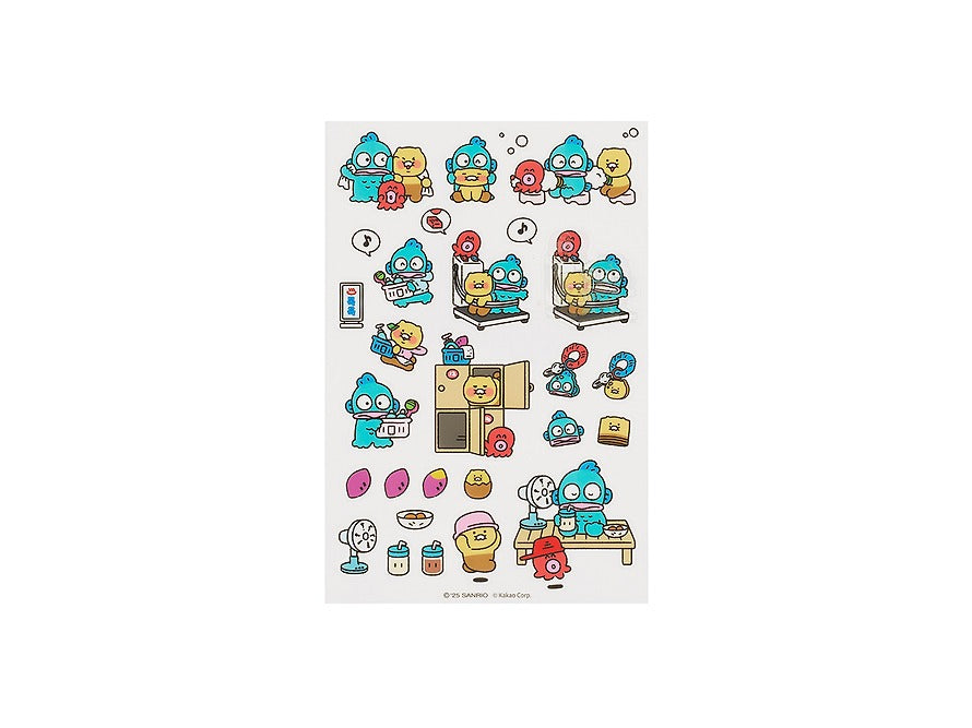 [KAKAO FRIENDS] × Hangyodon Transparent Sticker Sets (Blue / Red Ver.)