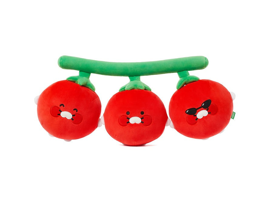 [KAKAO FRIENDS] Chunsik Tomato Cluster Plush Cushion Chundorak Series