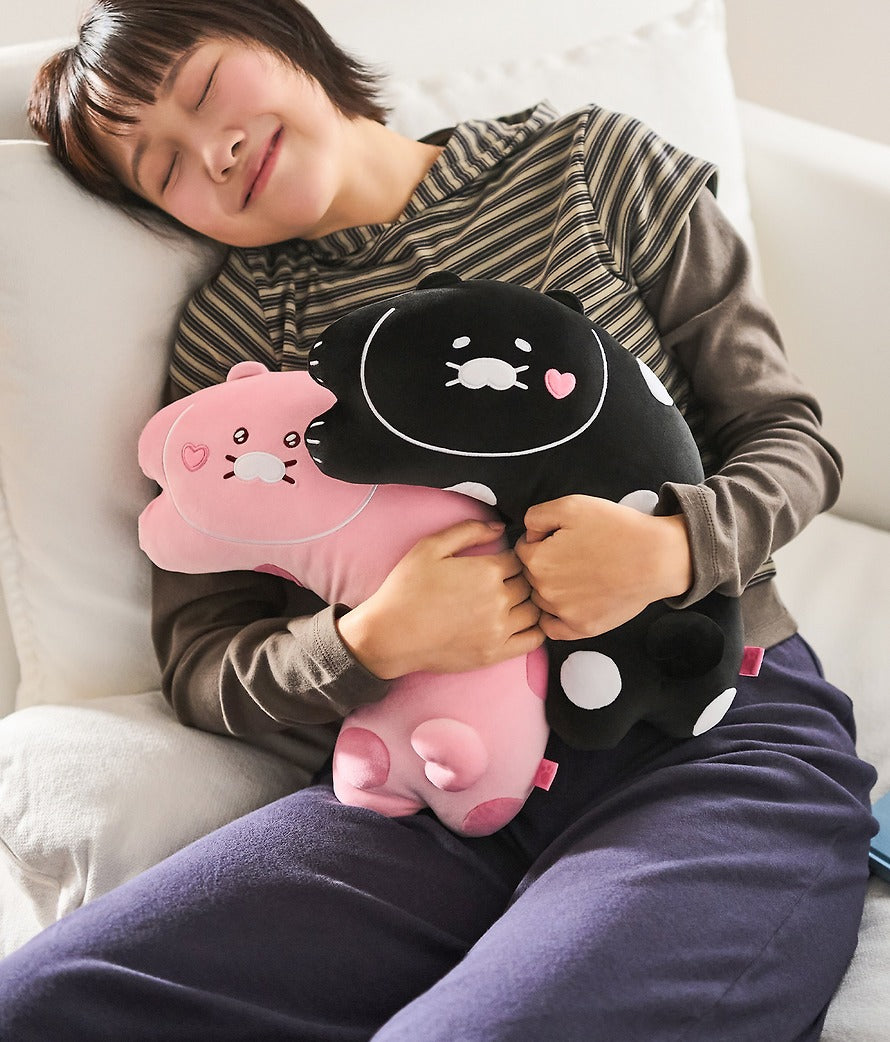 [KAKAO FRIENDS]Black Chunsik Sleep Hug Pillow Series