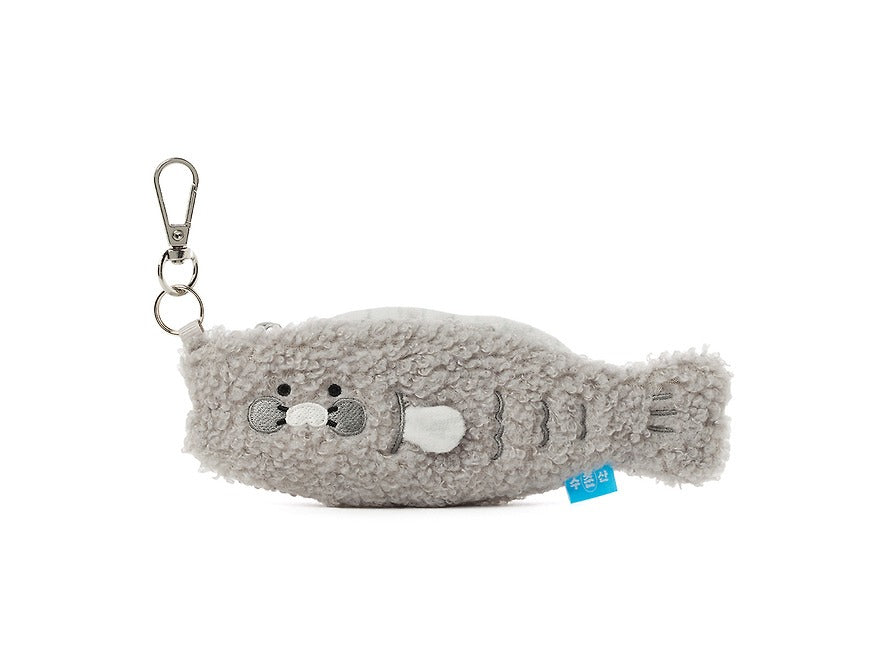 [KAKAO FRIENDS]Choonsik Hairtail Fish Plush Pouch Cute Character Bag
