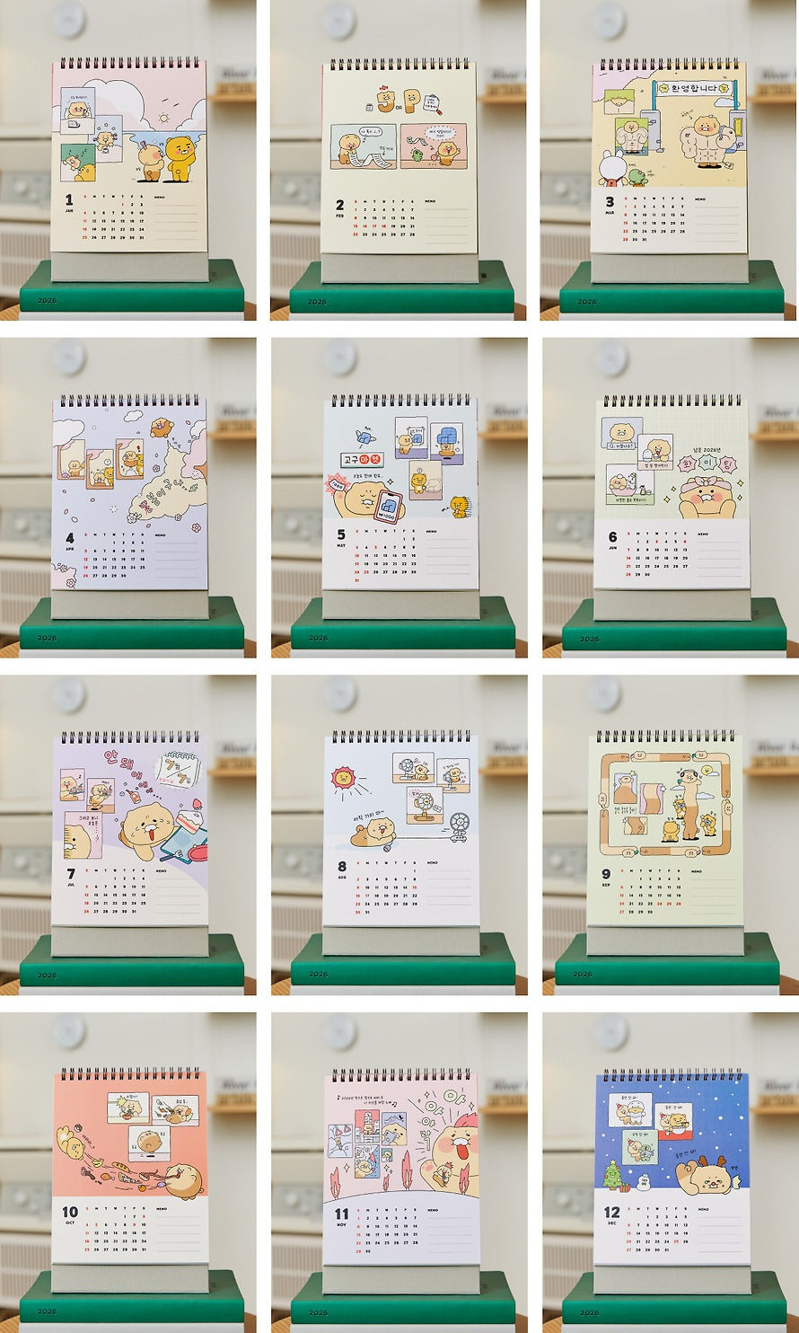 [KAKAO FRIENDS] 2026 Desk Calendar Chunsik
