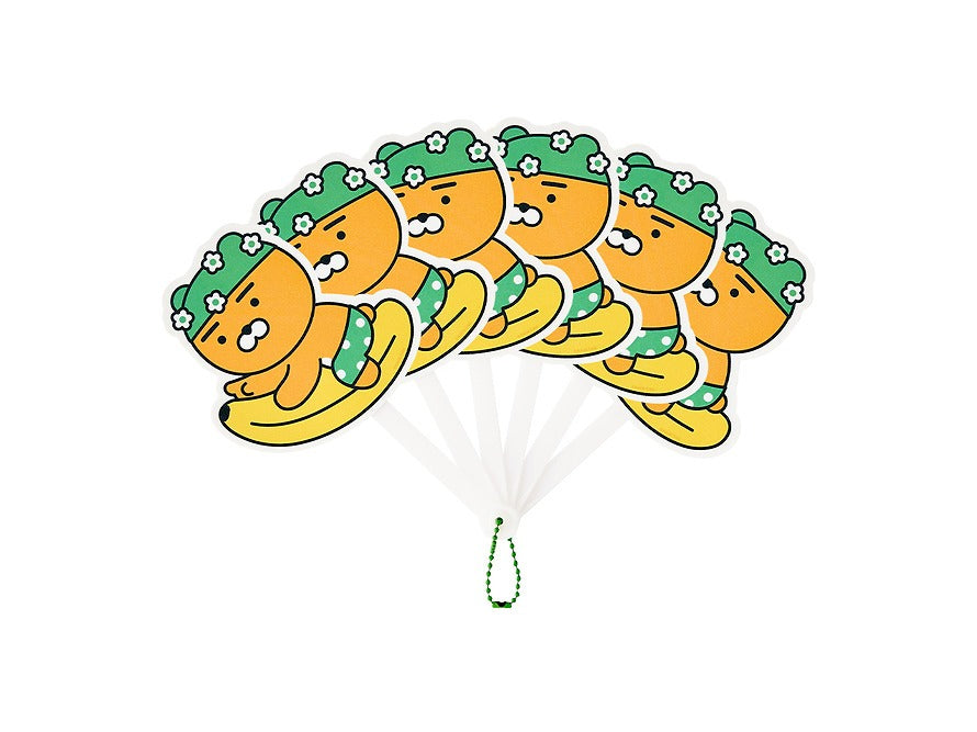[KAKAO FRIENDS]Folding Hand Fan Collection Chunshik Ryan