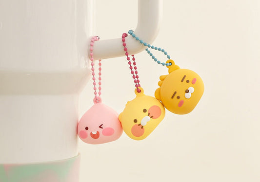 [KAKAO FRIENDS]Lip Balm Cap Keyring Chunsik,Ryan,Apeach