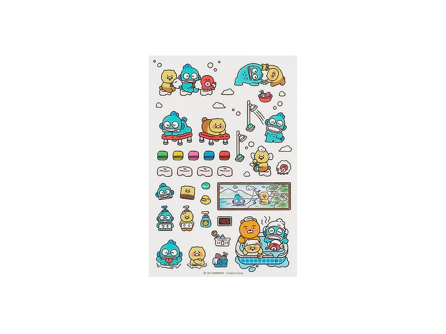 [KAKAO FRIENDS] × Hangyodon Transparent Sticker Sets (Blue / Red Ver.)