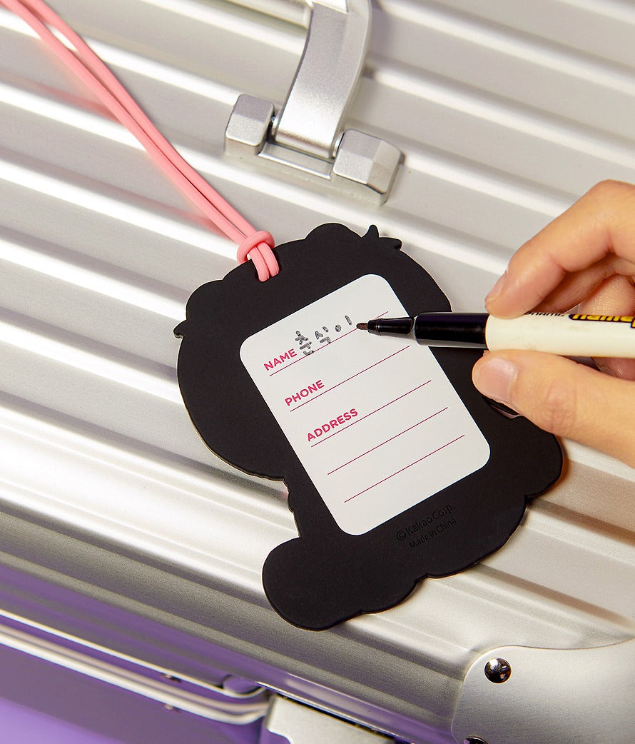 [KAKAO FRIENDS] Black Chun Luggage Name Tag