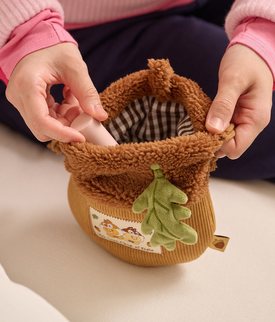 [KAKAO FRIENDS]Disney Chip 'n Dale X Kakao Friends Ryan & Chunshik Acorn Drawstring Pouch
