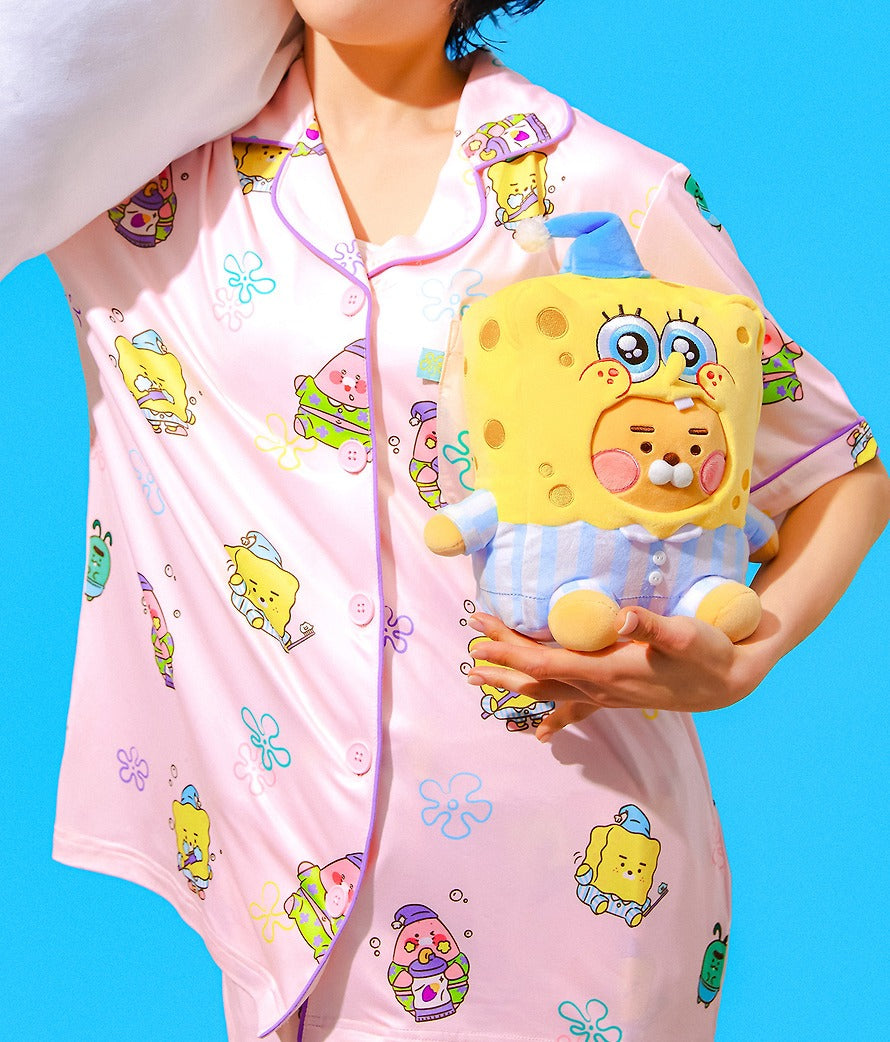 [KAKAO FRIENDS]x SpongeBob Women Pajama Set Pink Lounge Wear
