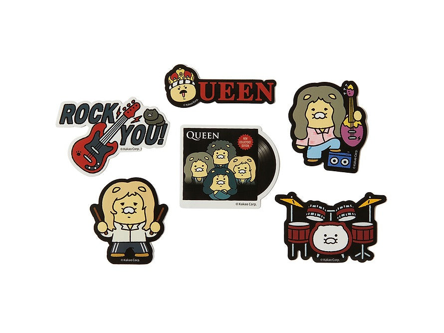 [KAKAO FRIENDS] QUEEN x Kakao Friends Deco Sticker Pack Chunshik