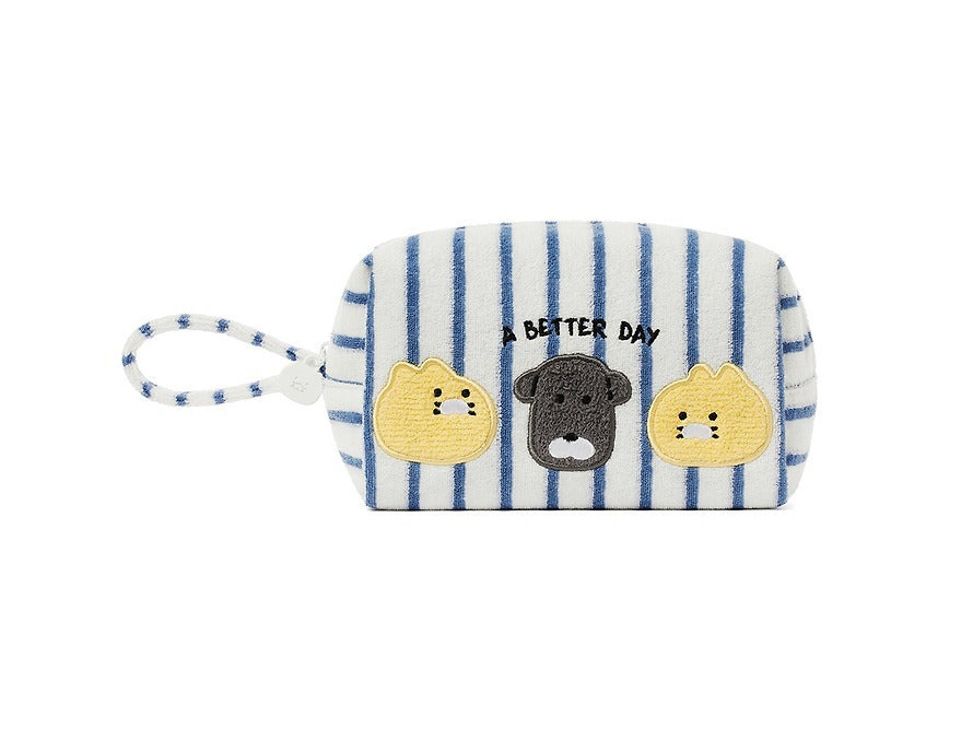 [KAKAO FRIENDS]FRIENDAY Terry Pouch Cosmetic Bag Blue Chunshik